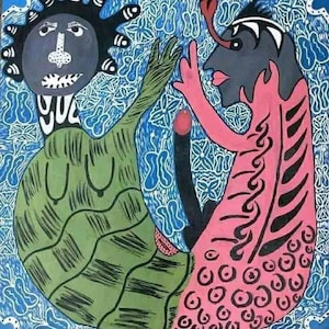 Haitian Vodou Abstract Art by Yvena Pierre Artist