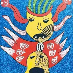 Haitian Vodou Abstract Art- Yvena Pierre Artist