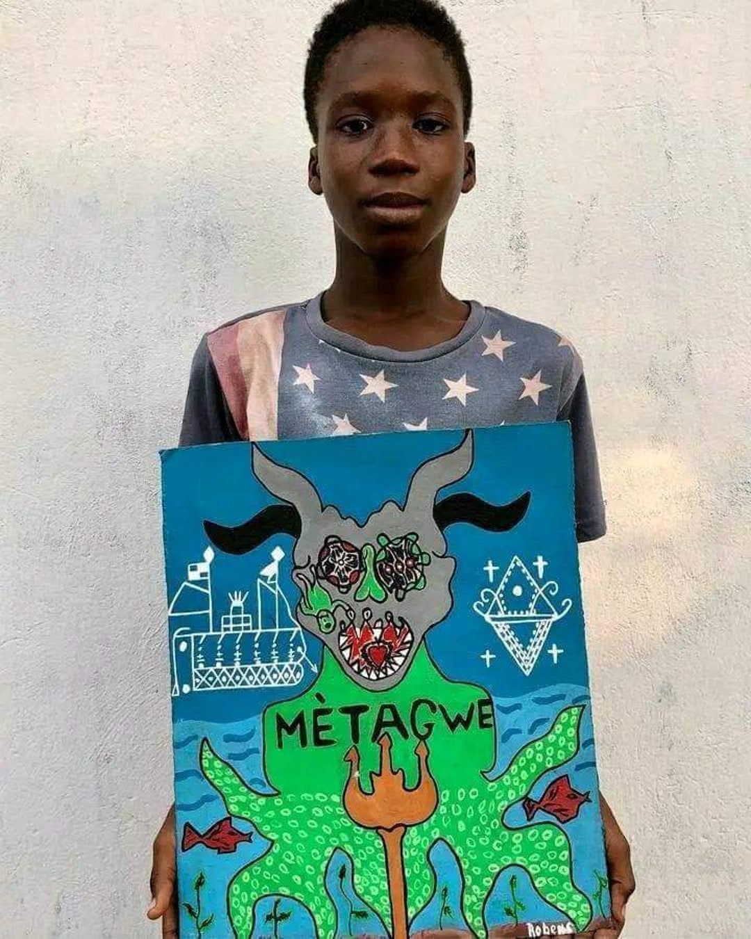 Met Agwe Loa Lwa Haitian Vodou Voodoo Folk Art Jamesly Ciceron Artist met-agwe-loa-lwa-haitian-vodou-voodoo-folk-art-jamesly-ciceron-artist