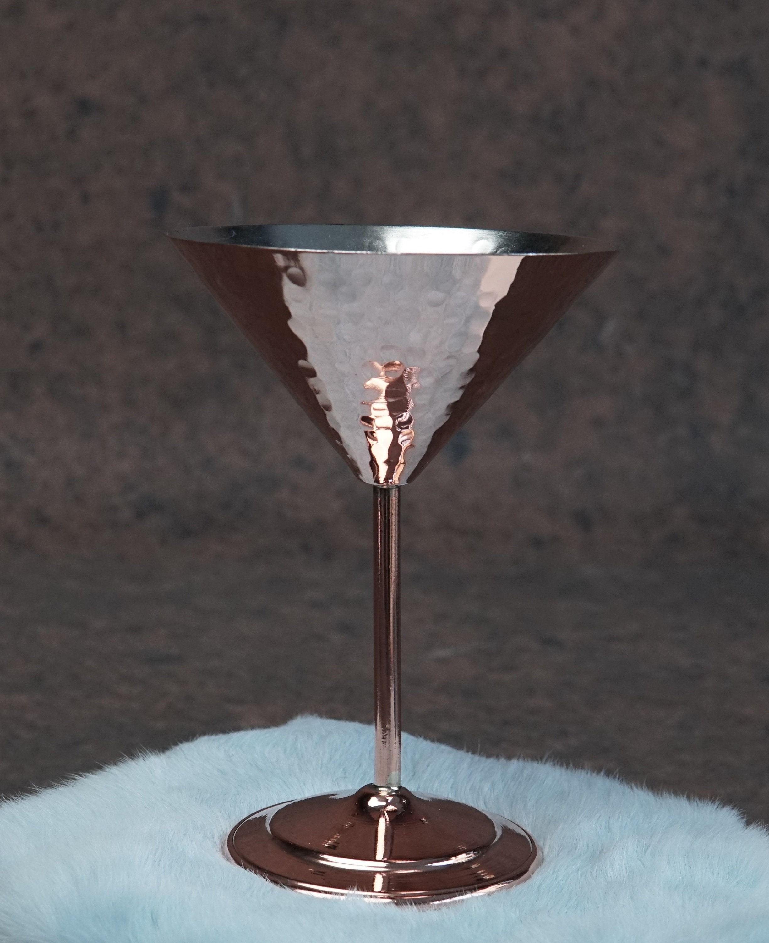 Gift Copper Martini Glasses Set of 2 by Arteril 13.5oz Hand Hammered