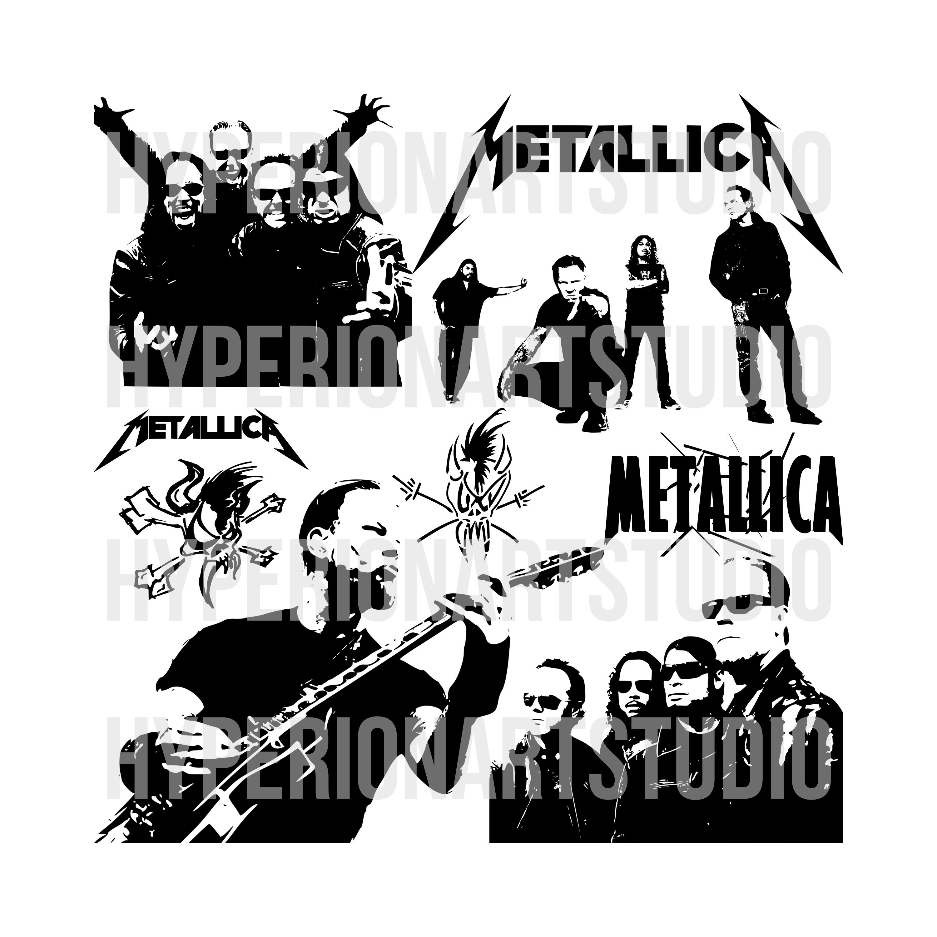 Metallica SVG Sublimation Design SVG Files for Cricut Etsy UK