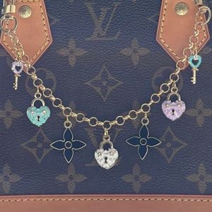 Pastel Love Locks & Clovers Bag Charm: Spring/Summer Accessory