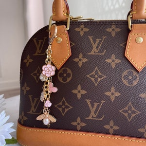 Louis Vuitton Blooming Flowers Bb Bag Charm and Key Holder Brown Metal & Monogram Canvas