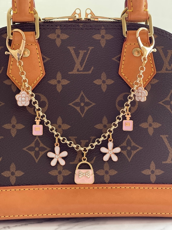 Louis vuitton bag charms etsy sale