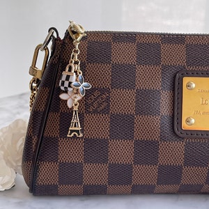 Paris Themed Pink And White, or Black And White Pochette/Mini Charm.