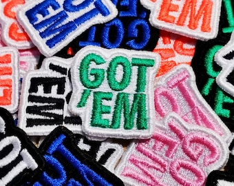 Got Em Patch, Sneaker, Cool, Bunt, Polo, Aufnäher zum Aufbügeln, Abzeichen, Emblem Creativitysupply 2022