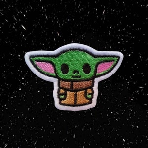 Patch Alien Niedlich Space Shuttle Power Logo Aufnäher zum Aufbügeln Stickerei May athe Force Be with You