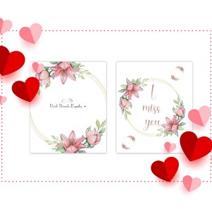 Cartão de saudades de você para namorado ou marido, cartões de aniversário para ele ou ela, cartão romântico, cartão de aniversário