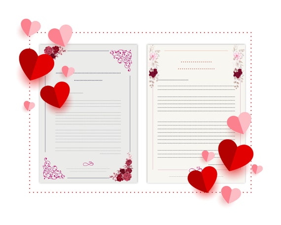 Lettera d'amore, regalo romantico, set da scrittura, scrivere una lettera,  lettera di San Valentino, amore stampabile, regalo di anniversario, lettera  d'amore unica -  Italia