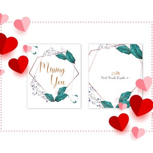 Falta su tarjeta al esposo o esposa, Tarjeta de amor imprimible, tarjeta al prometido, tarjeta de aniversario, Descarga digital, Tarjeta de San Valentín, Nota de amor