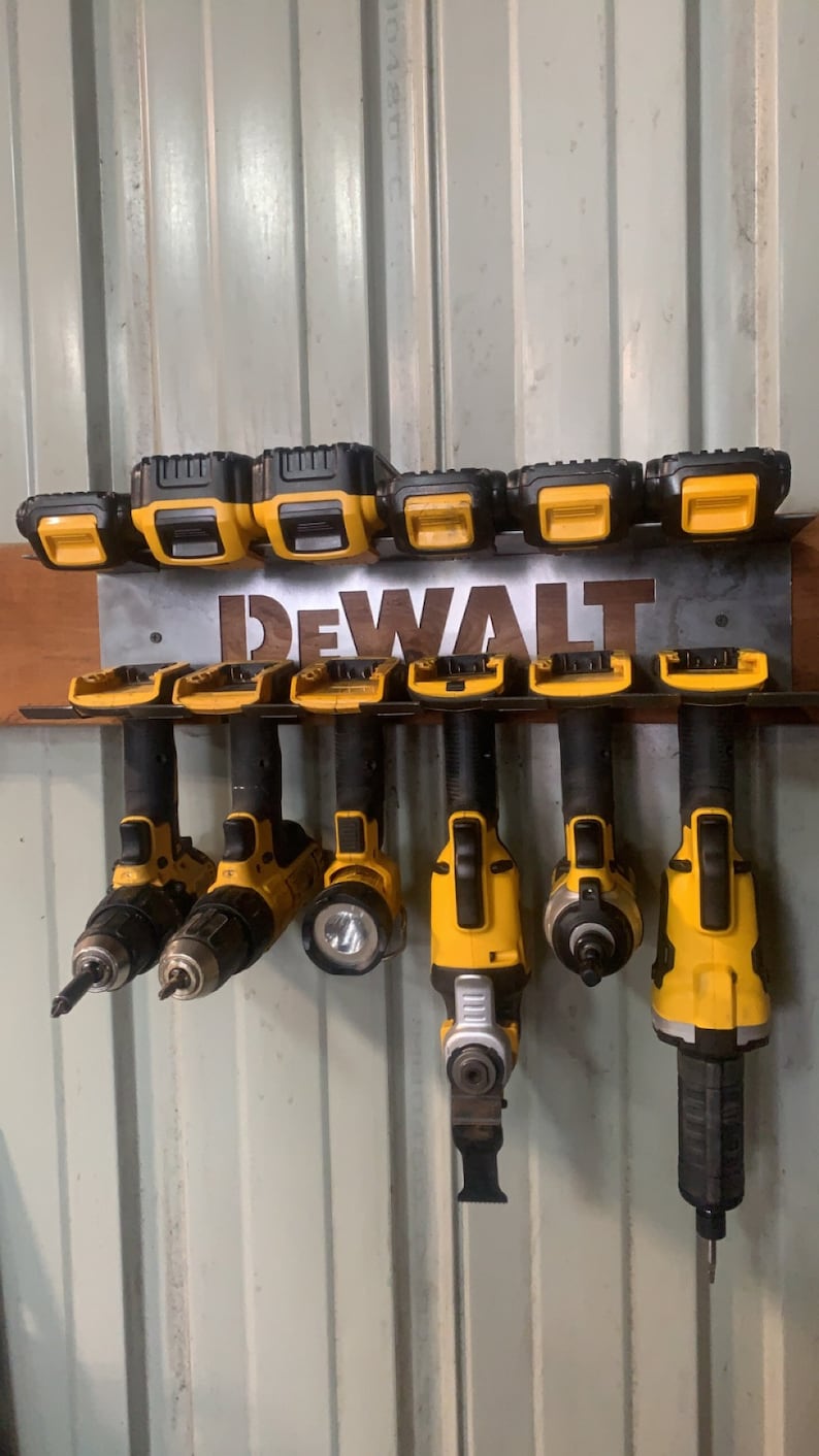 Dewalt Tool and Battery Holder Etsy