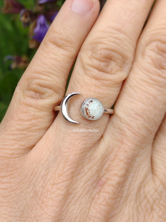 Breastmilk Moon Ring Luna Crescent Moon Keepsake Ring and Earrings Breastfeeding Gift for Wife Breast Milk Jewelry Lactation Jewellery Etsy UK