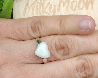 Breastmilk heart ring, Breastfeeding gift, breastmilk keepsake jewellery, breast milk silver ring, lactation gift for breastfeeding mum