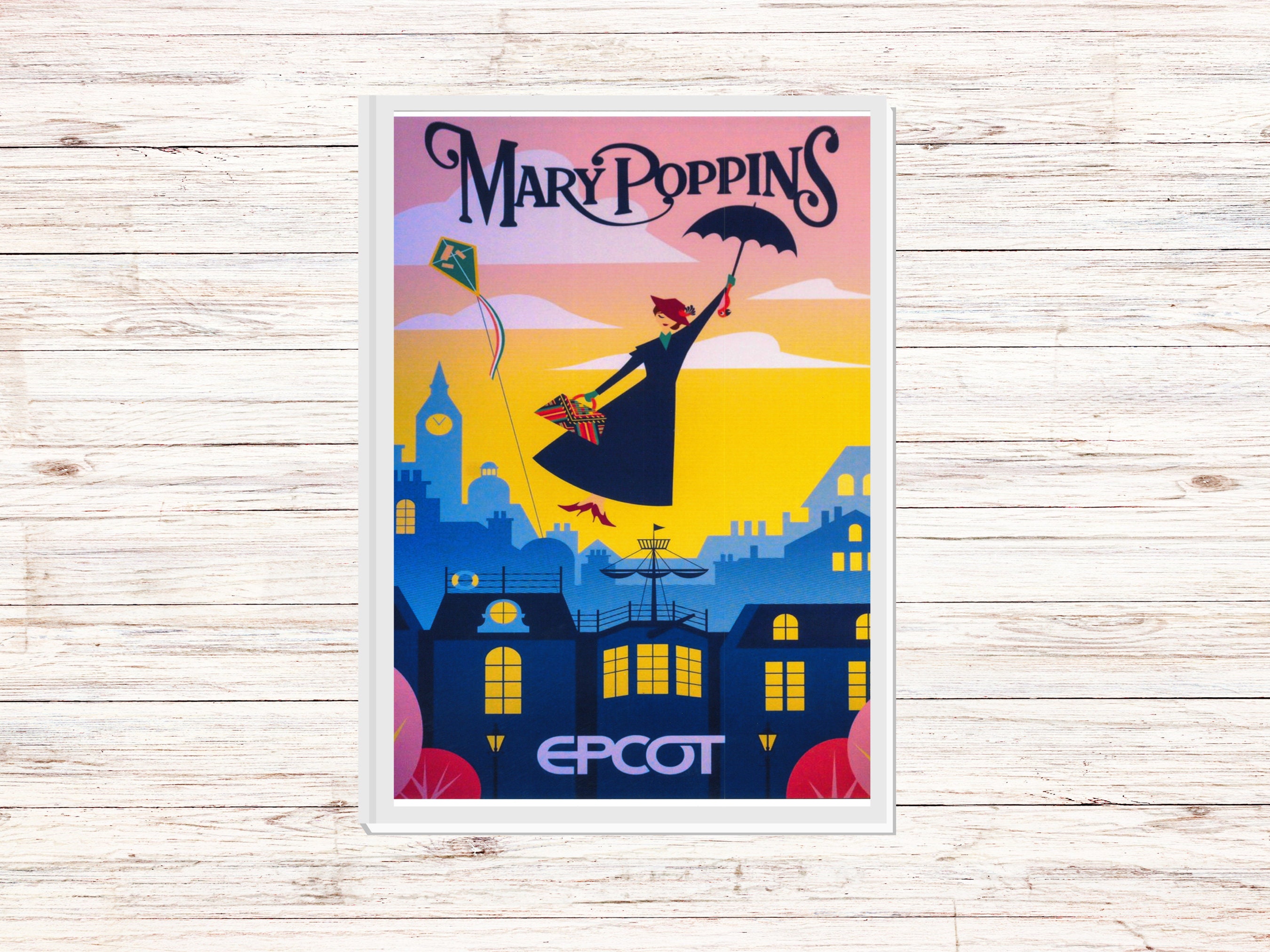 Pages De Garde Cahier Jour Poppins 0005 Disney EPCOT Angleterre Pavilion Mary Poppins. - Etsy Canada