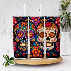 Starbucks Mexico Day of the Dead Stainless Insulated Tumbler Hot Cup Sugar  Skull