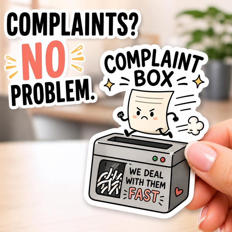 Sticker Complaints Example Complaint Stickers - Etsy