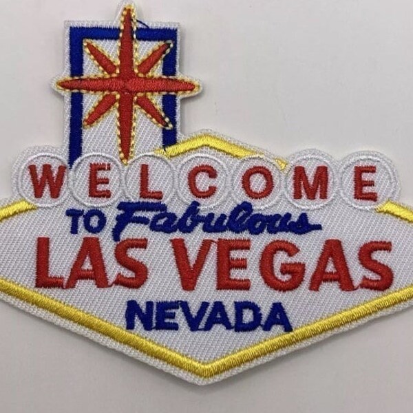 Welcome to Las Vegas Embroidered Iron On/Sew On Patch