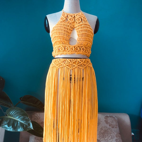 Macrame Dress - Etsy