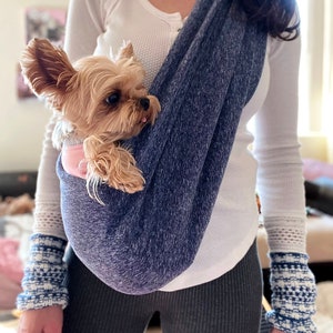 CROSS BODY SWEATER KNIT SCARF PET TOTE SMALL DOG CARRIER SLING HeartPup -  HEART PUP on SHARK TANK Dog Carriers and Pet Slings by HeartPup