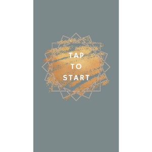 Photo Booth Start Screen/Tap to Start Wedding/Mirror Booth Attract Screen/Weddings/Birthdays/Showers/Simple Grey Start Screen for PhotoBooth