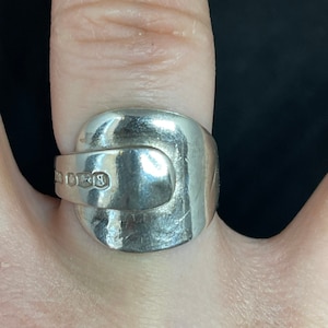 Vintage Handmade Sterling Silver ring.Size M