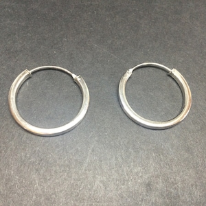 Silver Hoop Earrings