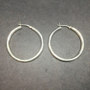 Silver Hoop Earrings