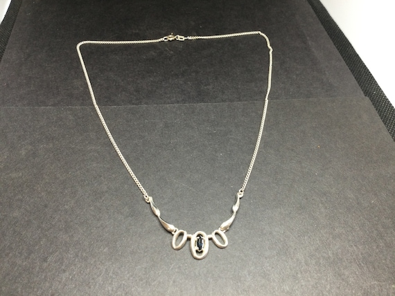 Pendentif Ancien Avec Pierre Bleue - Occasion - Style Vintage Sans Marque