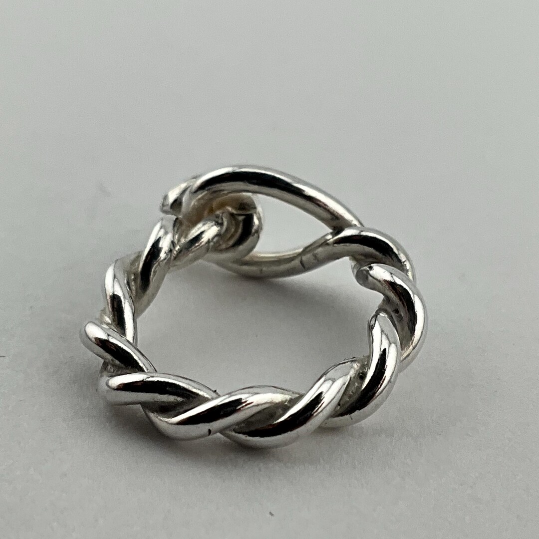 Silver Ring With Rope Twist Design, Size A, 1, 39 - Etsy