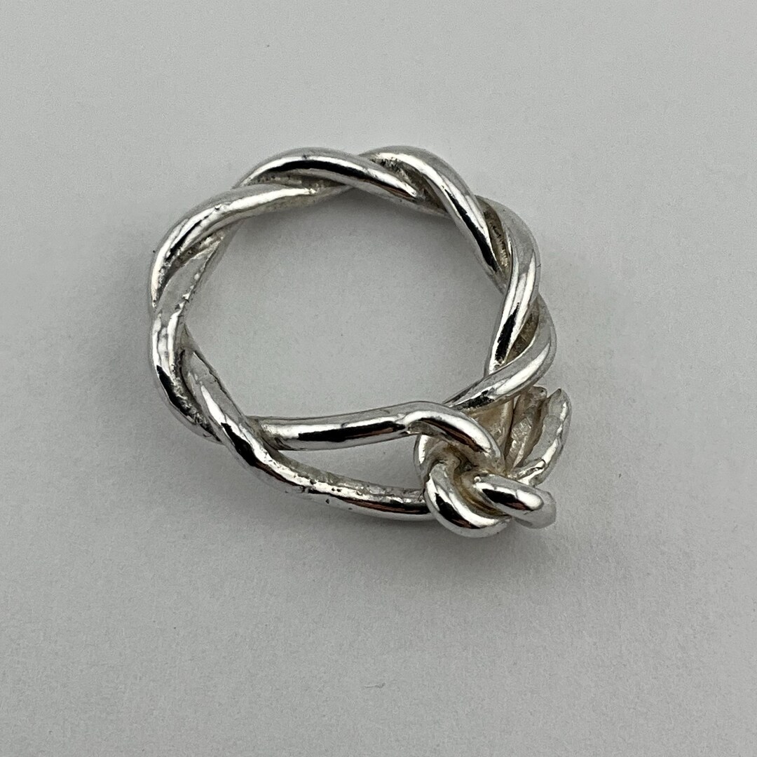 Silver Ring With Rope Twist Design, Size F1/2, 3, 44 - Etsy