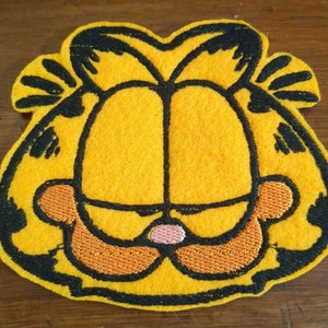 Garfield ansiktsmärke – Broderad stryk-på/sy-på applikation