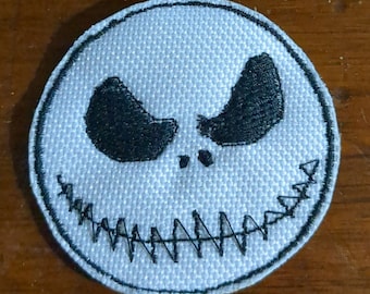 Jack Skellington Gesicht Patch - 5x5cm