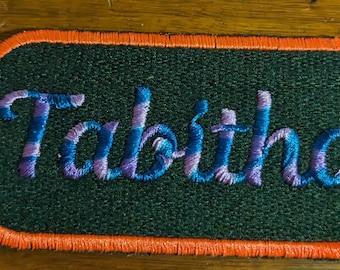 Custom Name Patch - 4" x 2" (Sew On/Iron On, Hook)