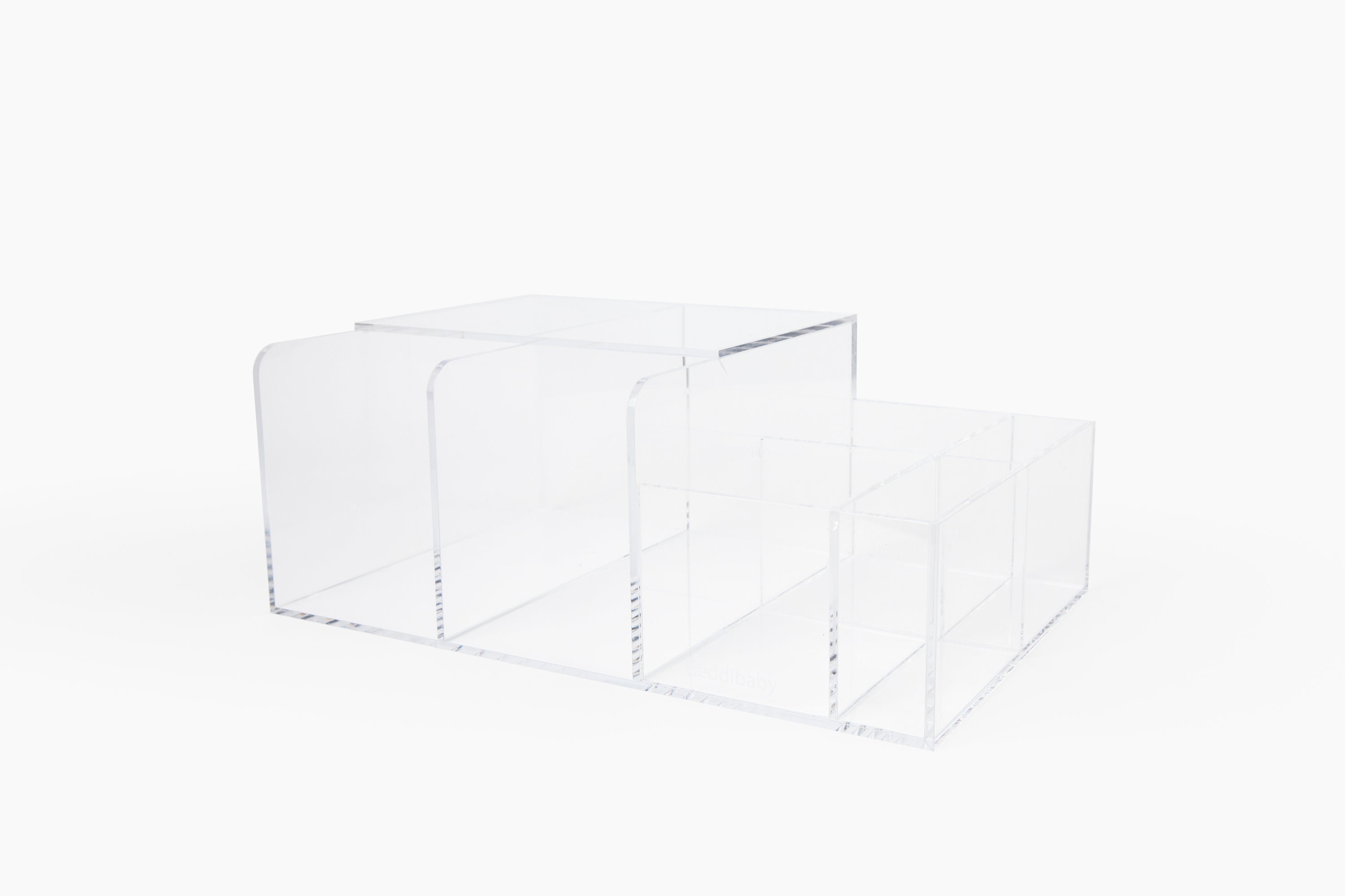 LELLOBABY™ - Deluxe Lucite Acrylic Diaper Caddy - Diapering