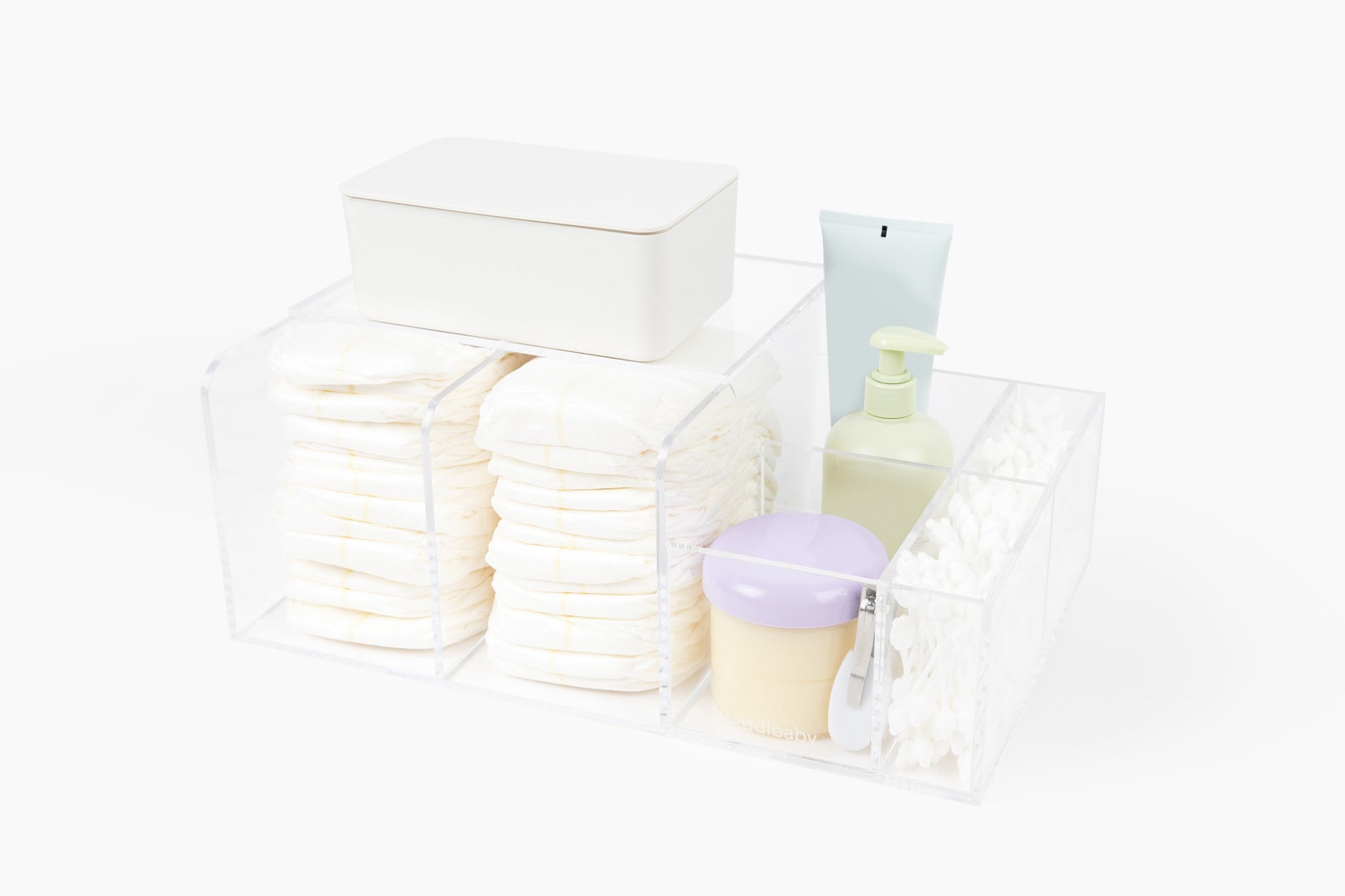 Lucite Plexi Diaper Caddy Changing Table Storage Etsy