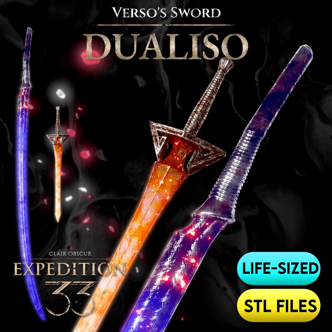 Verso's Sword Dualiso STL Files | Life Sized | High Detail - Etsy