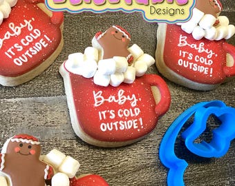 Gingerbread Man & Mug Double-Decker Cookie Cutter Set