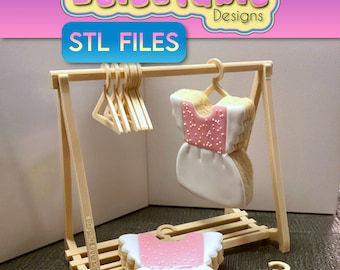 Cookie Clothes Rack & Hangers .STL Files