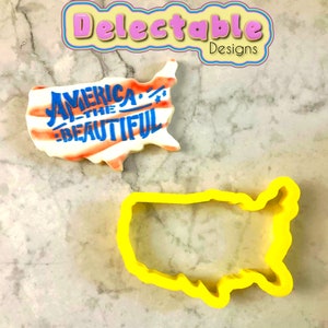 US Karte Kontinentalamerika Cookie Cutter