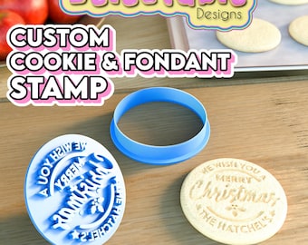 Custom Cookie & Fondant Stamp with Cutter