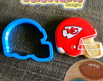 Football Helmet & Football Cookie Cutter