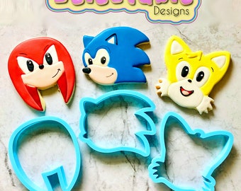 Sonic Tails & Knuckles Cookie Cutter Set