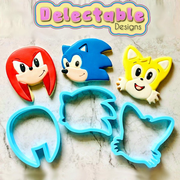 Sonic Tails & Knuckles Cookie Cutter Set