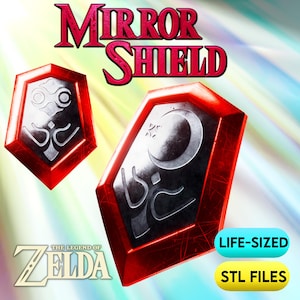 OoT Mirror Shield STL-filer | Naturlig storlek | Hög detaljrikedom