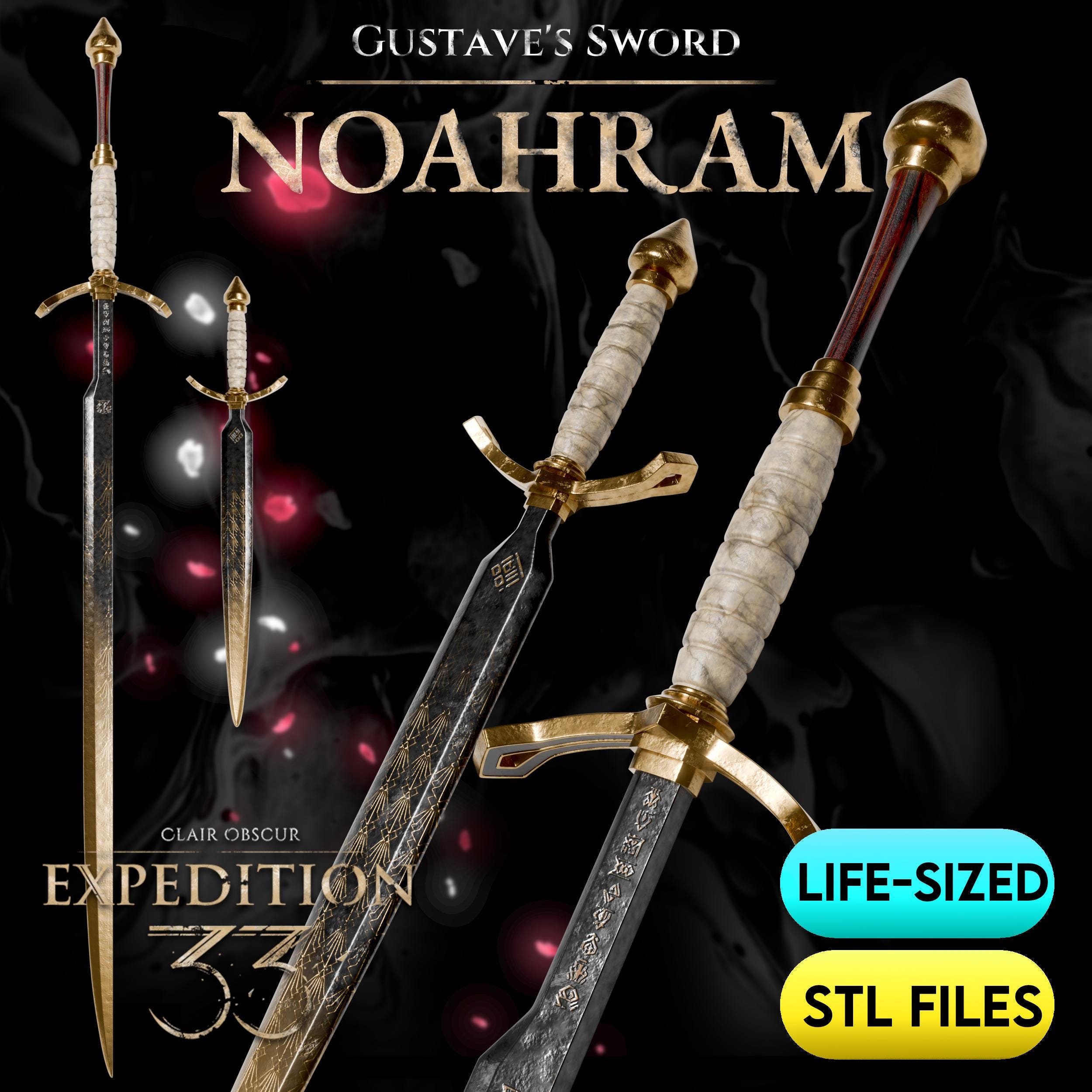 Gustave's Sword Noahram STL Files | Life Sized | High Detail - Etsy