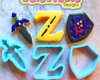 Juego de cortadores de galletas del juego Zelda