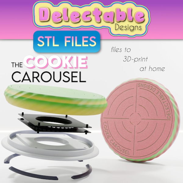 The Cookie Carousel | A Turntable for Cookies STL Files