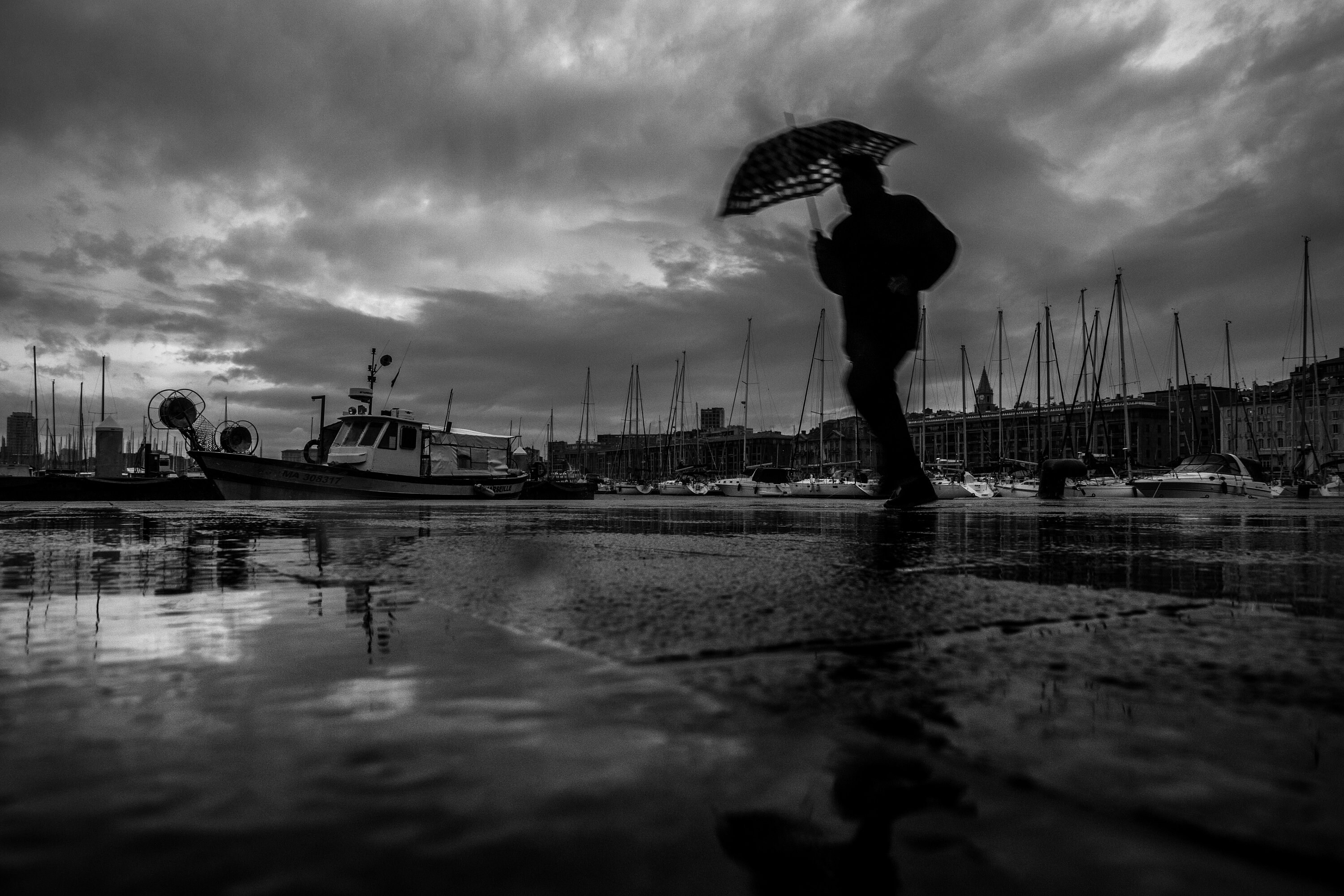 Homme Pressé, Vieux-Port, Marseille, 2015
