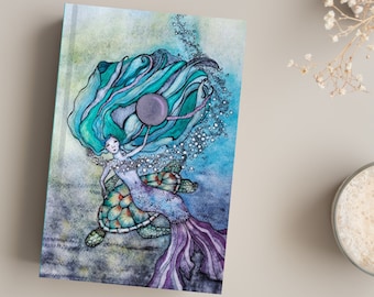 Mermaid Journal, Hardcover, Softcover, Spiral with Art by A. Hartrich