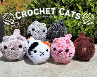 Crochet Cats // Handmade Cat Plushie // Crochet Cat Plushie // Amigurumi Plushie